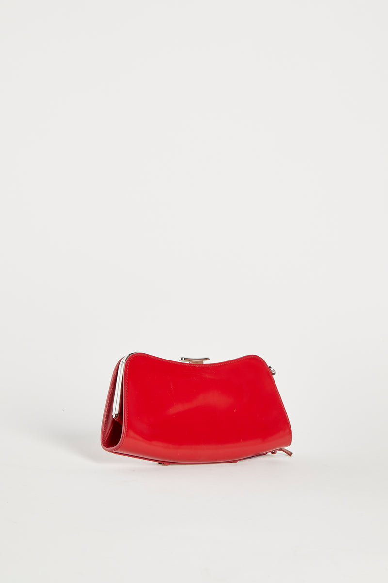 SUPER RARE Christian Dior Galliano Red Bondage Purse – Break Archive