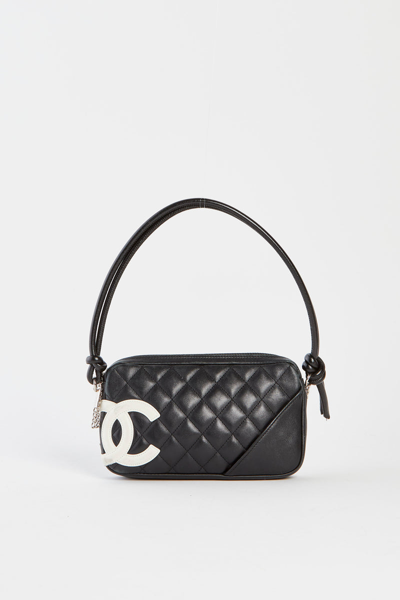 2000s Chanel Rue Cambon Black Shoulder Bag