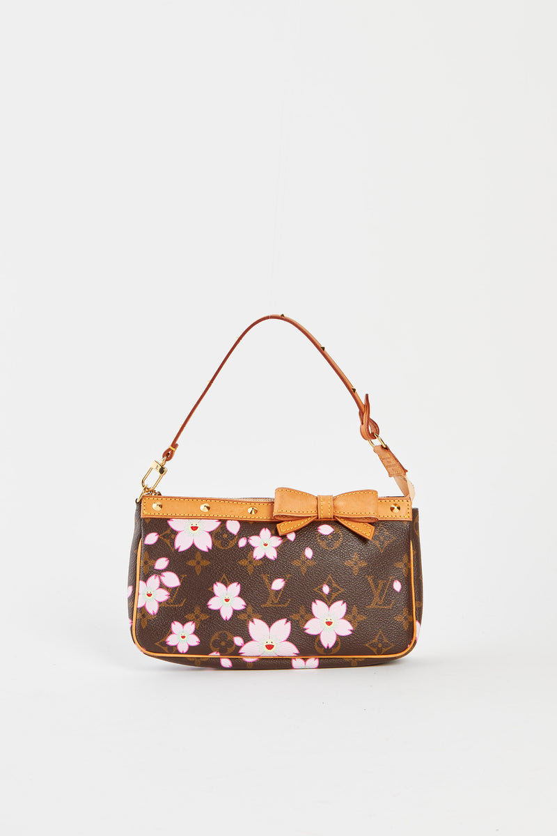 RARE Louis Vuitton x Takashi Murakami Cherry Blossom Pochette Accessoi