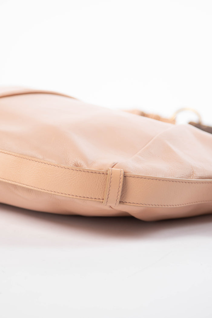 Yves Saint Laurent Nude Leather Mombasa Shoulder Bag