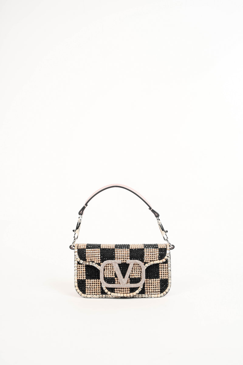 2020s Valentino Garavani Crystal Embellished Small Loco Top Handle