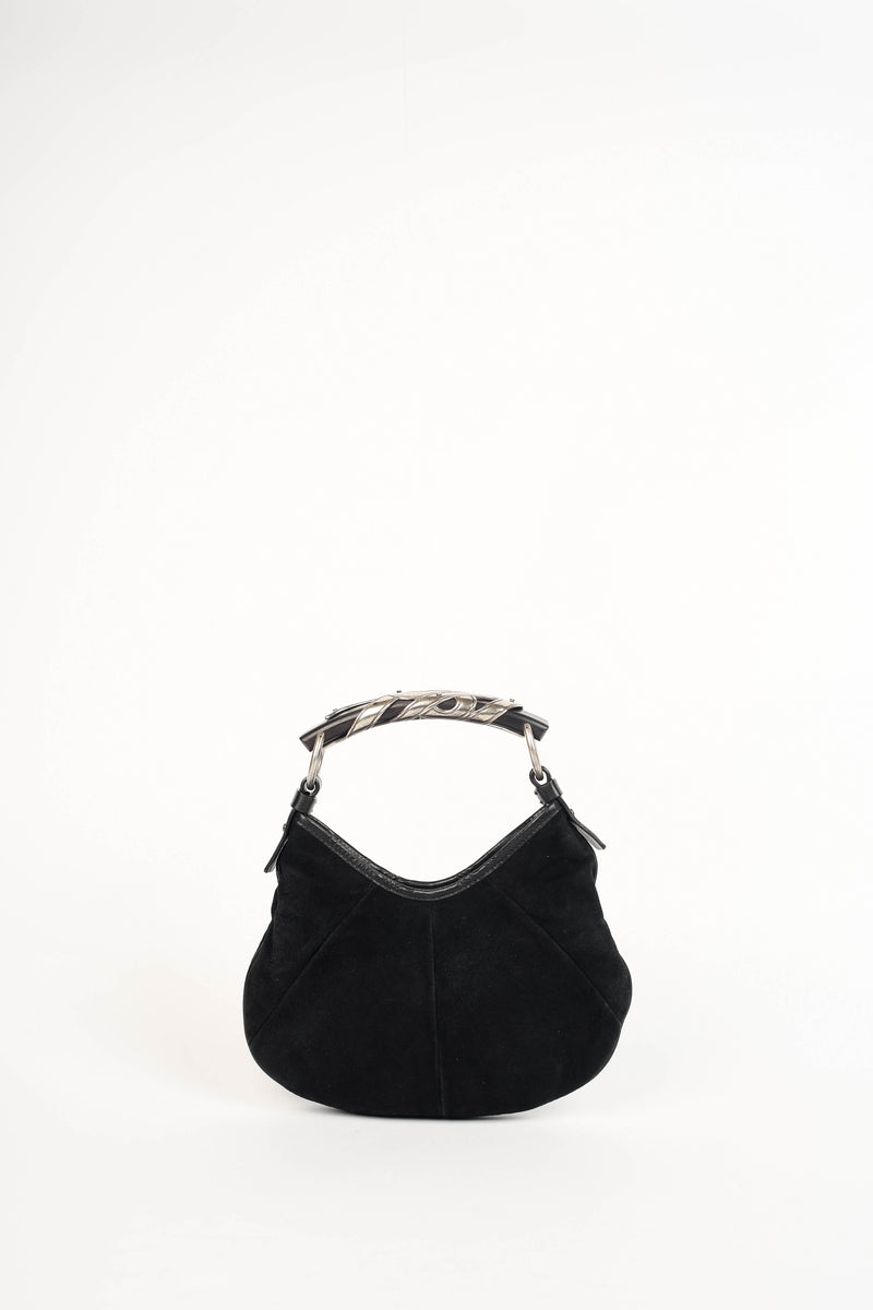 RARE Vintage Yves Saint Laurent Black Suede Mini Mombasa Top