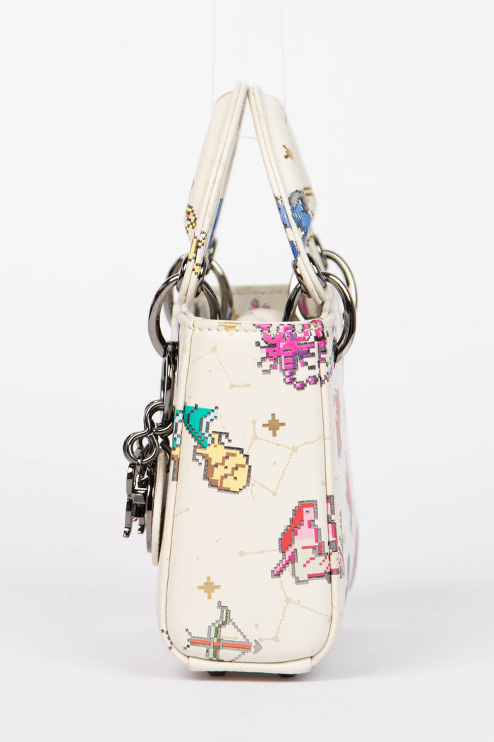 RARE 2024 Christian Dior Zodiac Pixel Micro Lady Dior