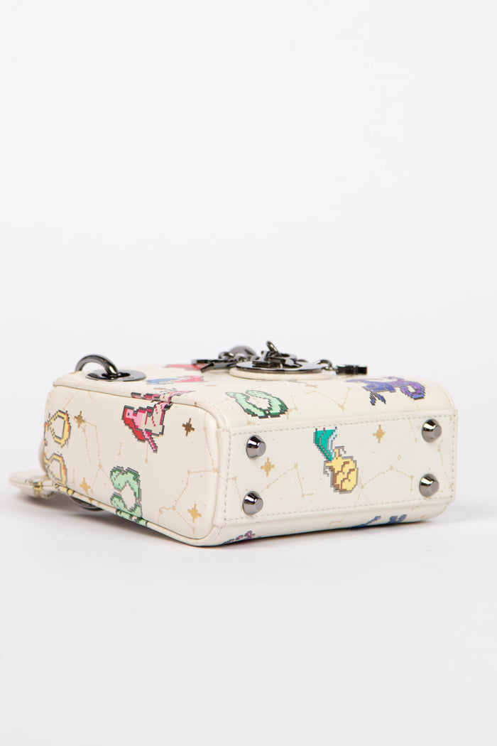RARE 2024 Christian Dior Zodiac Pixel Micro Lady Dior