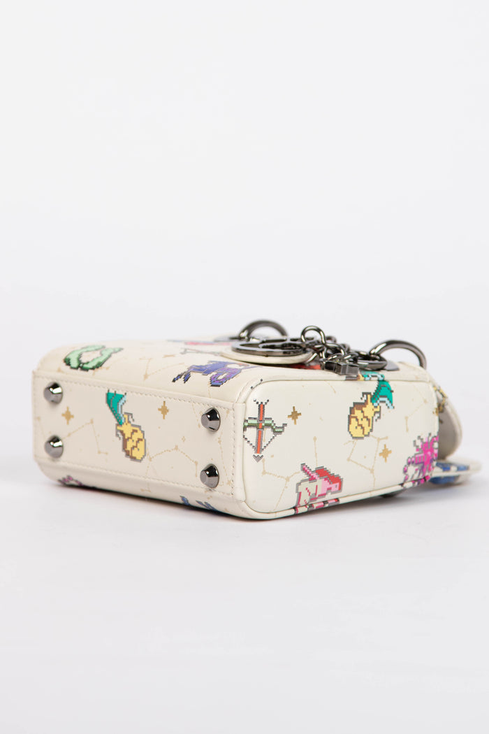 RARE 2024 Christian Dior Zodiac Pixel Micro Lady Dior