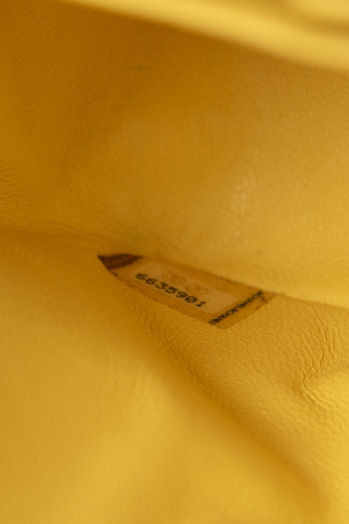 2000s Chanel Pearlescent Leather Small Double Flap Shoulder Bag