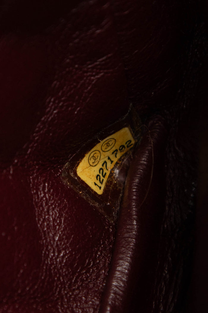 2000s Chanel Black Patent Aged Calfskin East West Shoulder Bag