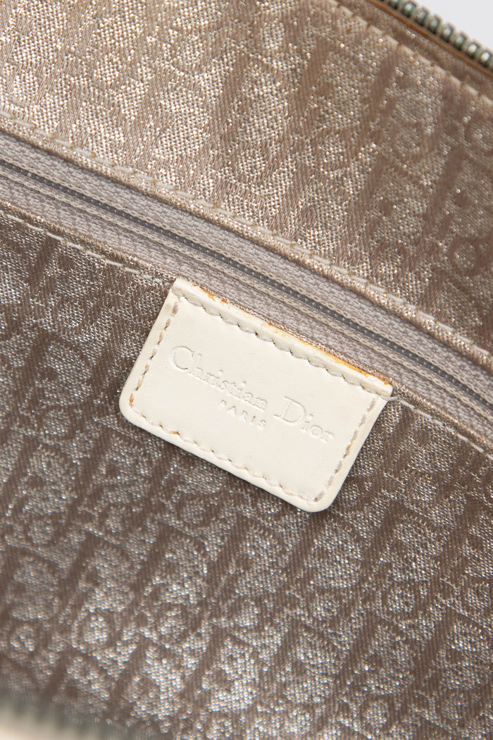 SUPER RARE Christian Dior Galliano White Bondage Shoulder Bag