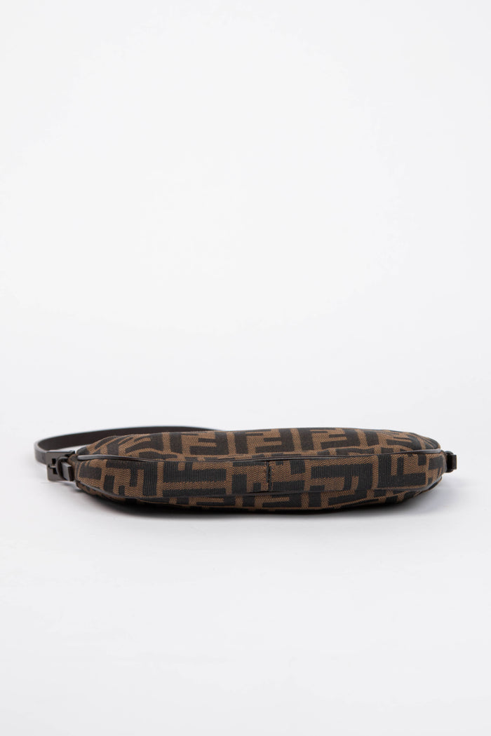 Vintage Fendi Zucca Canvas Mini Shoulder Bag