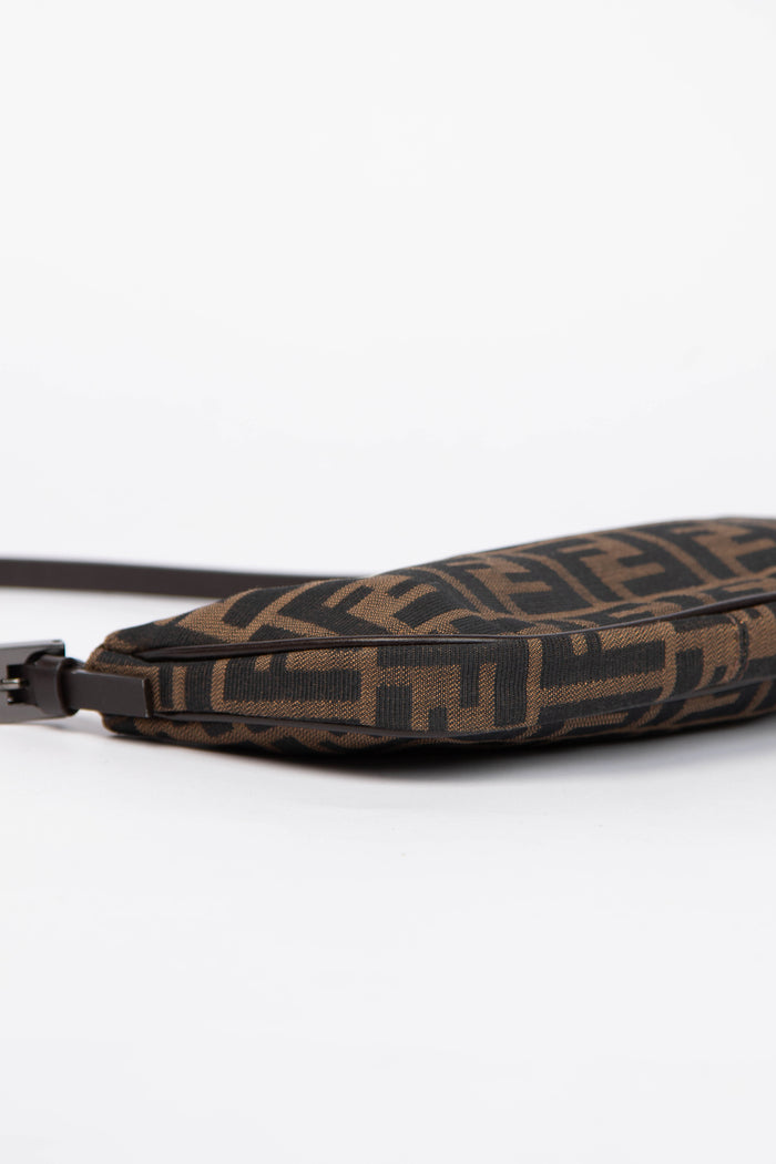 Vintage Fendi Zucca Canvas Mini Shoulder Bag