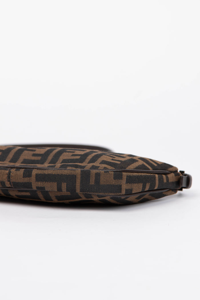 Vintage Fendi Zucca Canvas Mini Shoulder Bag