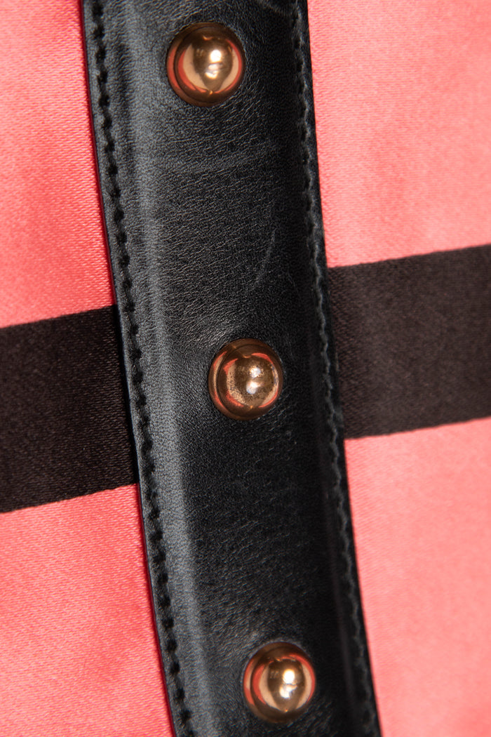 RARE Vintage Gucci GG Black Monogram Large Horsebit Shoulder Bag