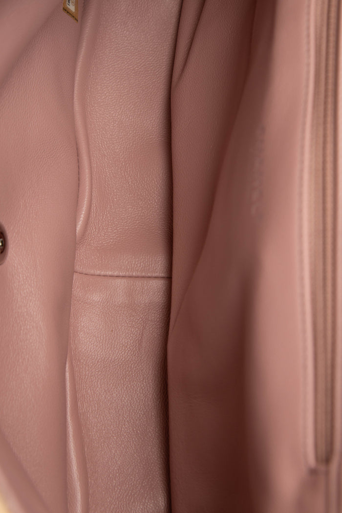 RARE 2018 Chanel Pastel Sequin Large Single Flap Bag