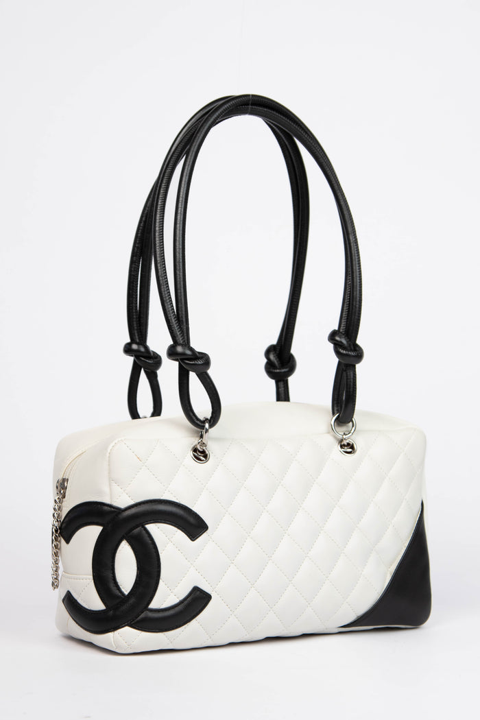 2000s Chanel Rue Cambon White Shoulder Bag