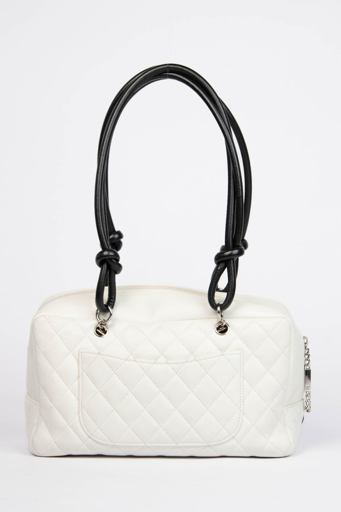 2000s Chanel Rue Cambon White Shoulder Bag
