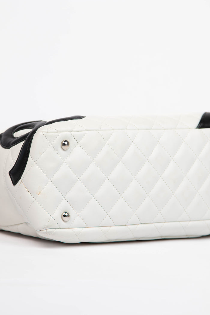 2000s Chanel Rue Cambon White Shoulder Bag