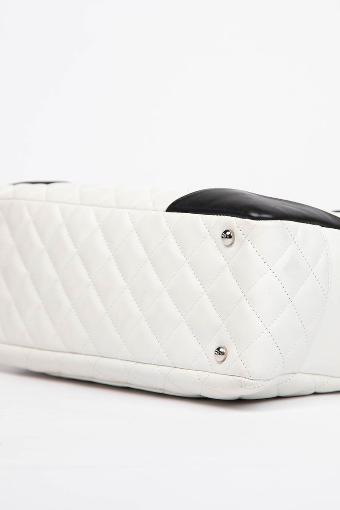 2000s Chanel Rue Cambon White Shoulder Bag