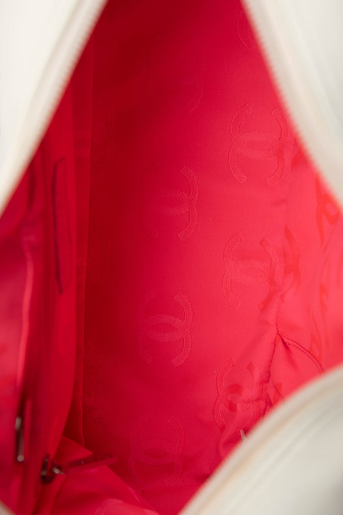 2000s Chanel Rue Cambon White Shoulder Bag