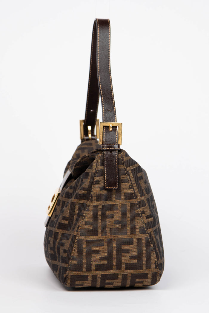 Vintage Fendi Zucca Monogram Shoulder Bag