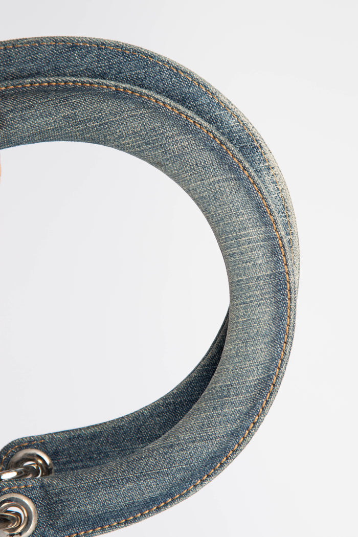 Vintage Christian Dior Medium Denim Lady Dior