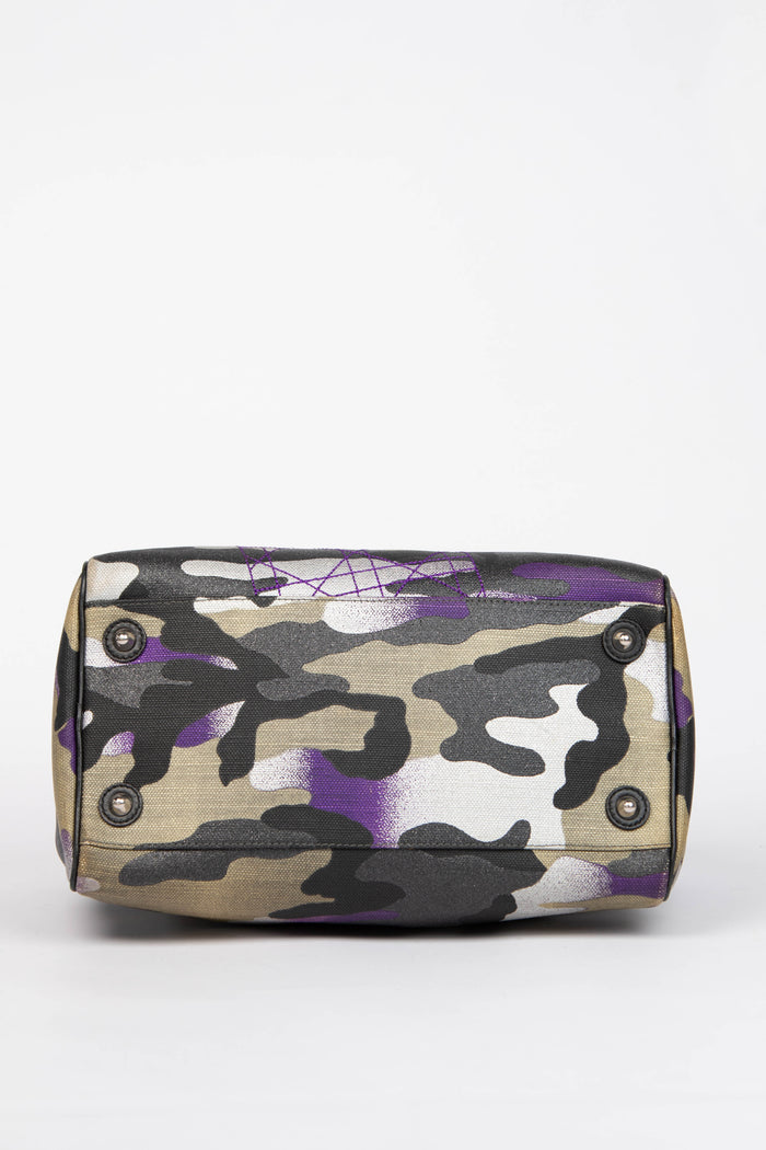 2000s Christian Dior Camo Medium Boston Bag