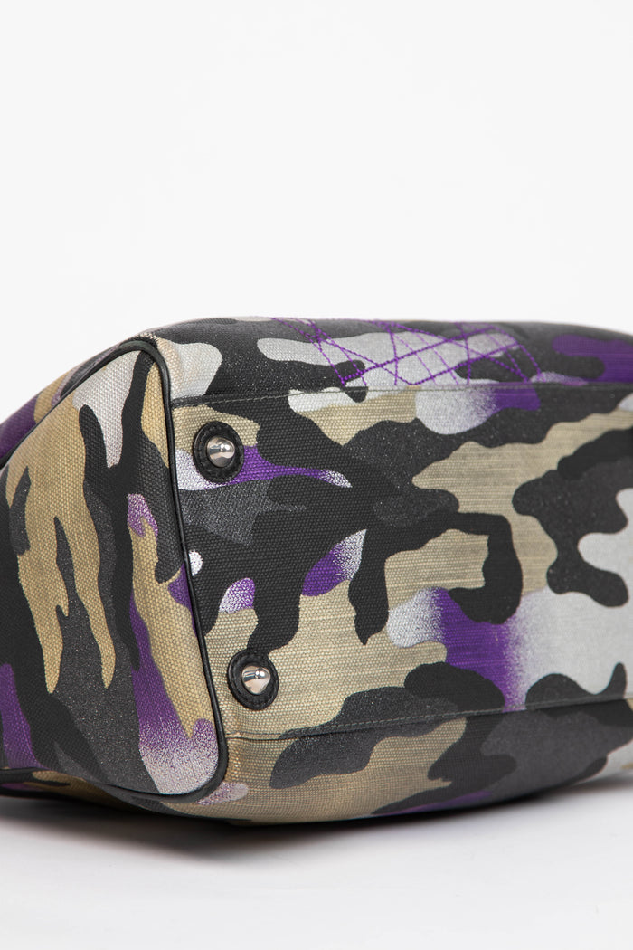 2000s Christian Dior Camo Medium Boston Bag