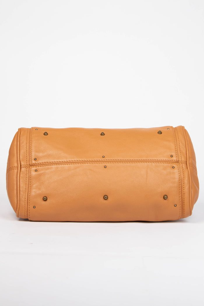 2000s Chloe Tan Leather Paddington Shoulder Bag