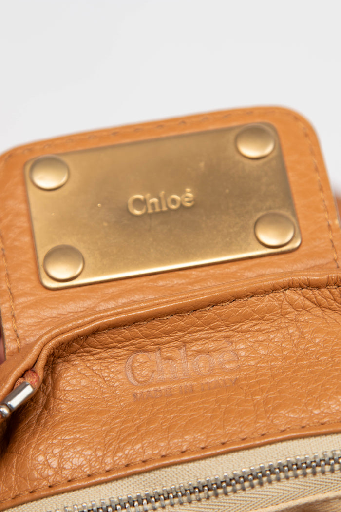 2000s Chloe Tan Leather Paddington Shoulder Bag