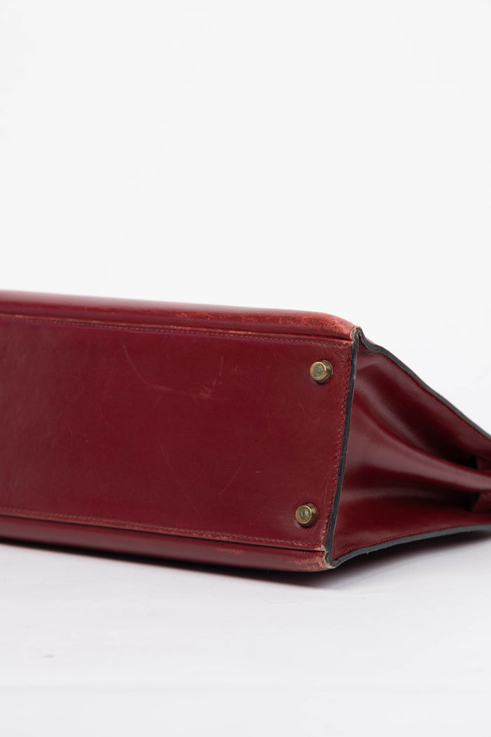 Hermès Kelly 32cm Rouge H Box Calf Handbag GHW