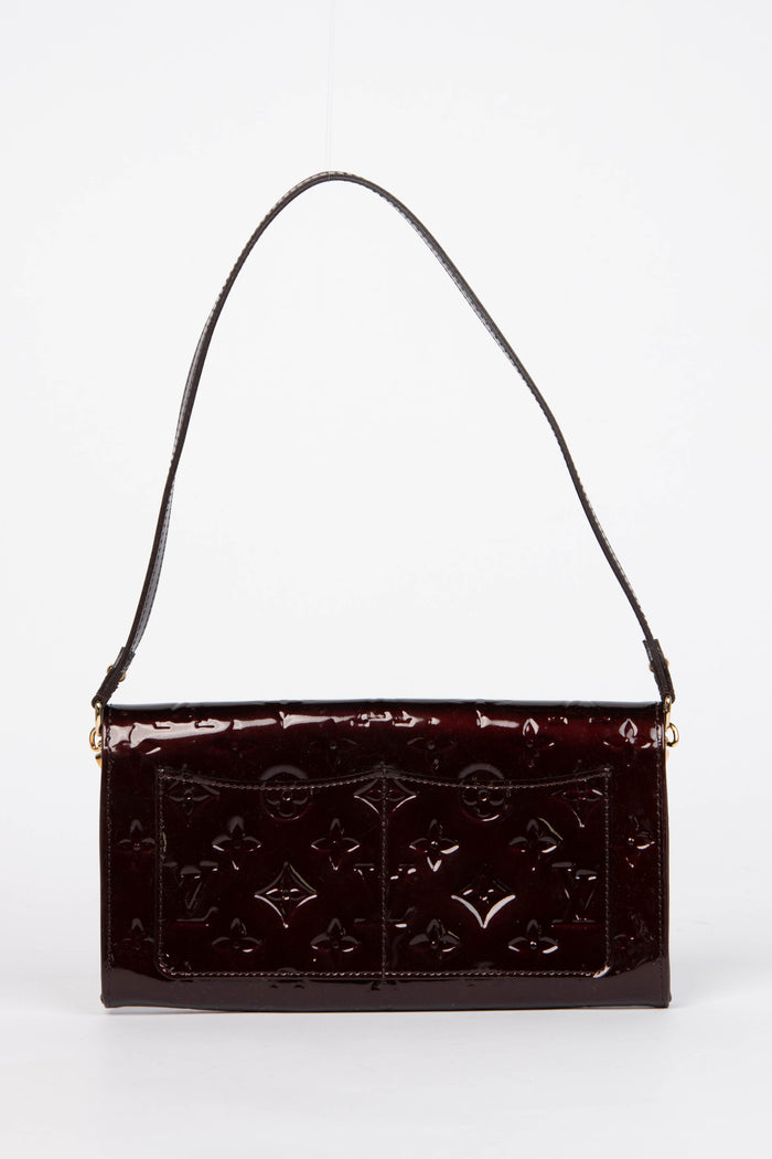 Vintage Louis Vuitton Oxblood Vernis Rossmore MM Shoulder Bag