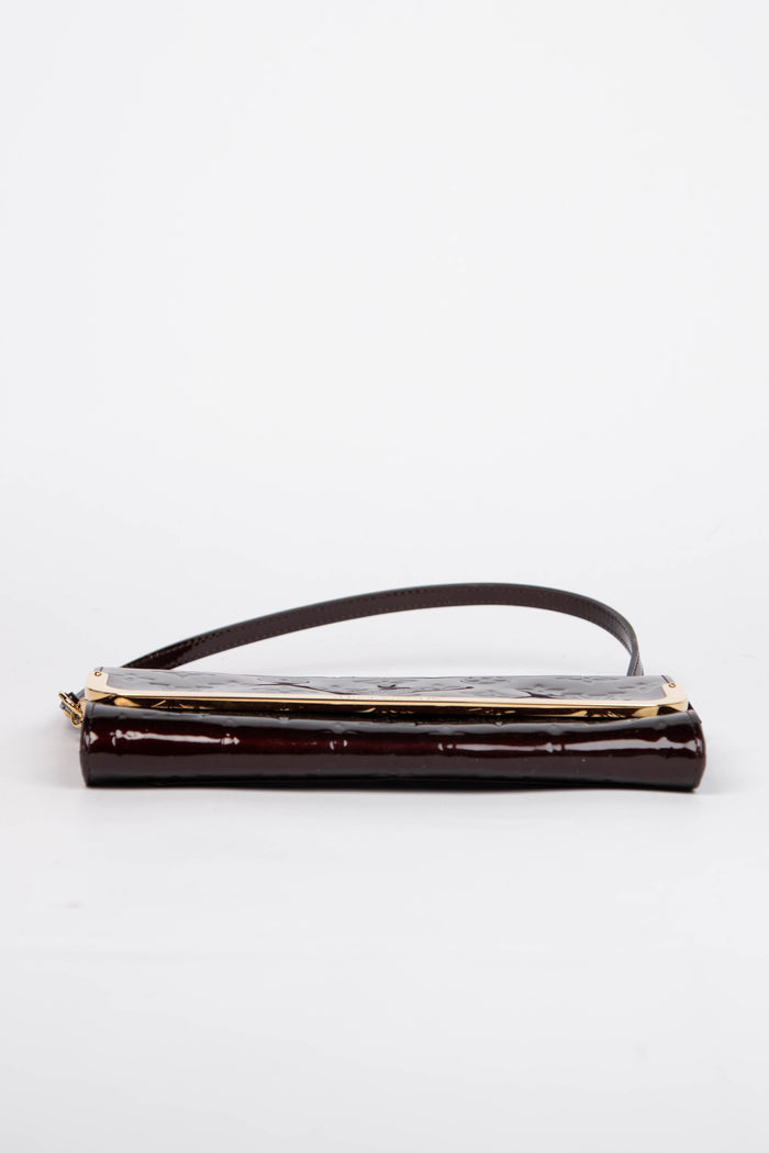Vintage Louis Vuitton Oxblood Vernis Rossmore MM Shoulder Bag