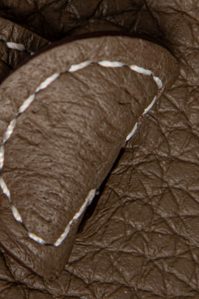 2025 Hermès Etoupe Clemence Leather Mini Evelyne with SHW