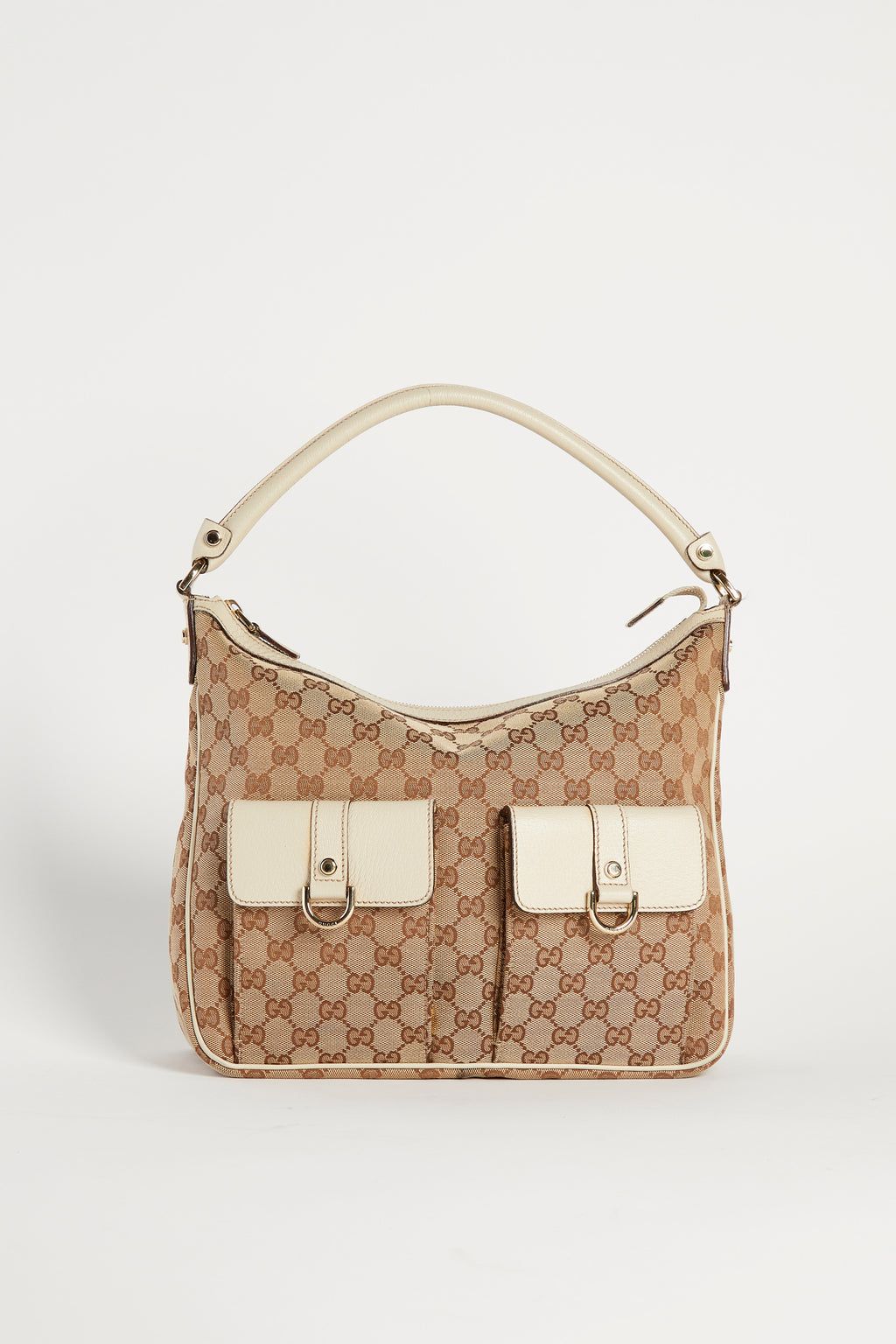 Vintage Gucci Classic GG Monogram Abbey Shoulder Bag