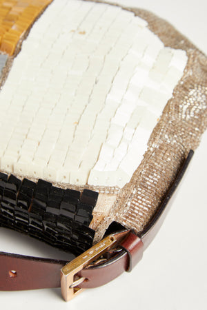 SUPER RARE Fendi Multicolour  Sequin Baguette Shoulder Bag