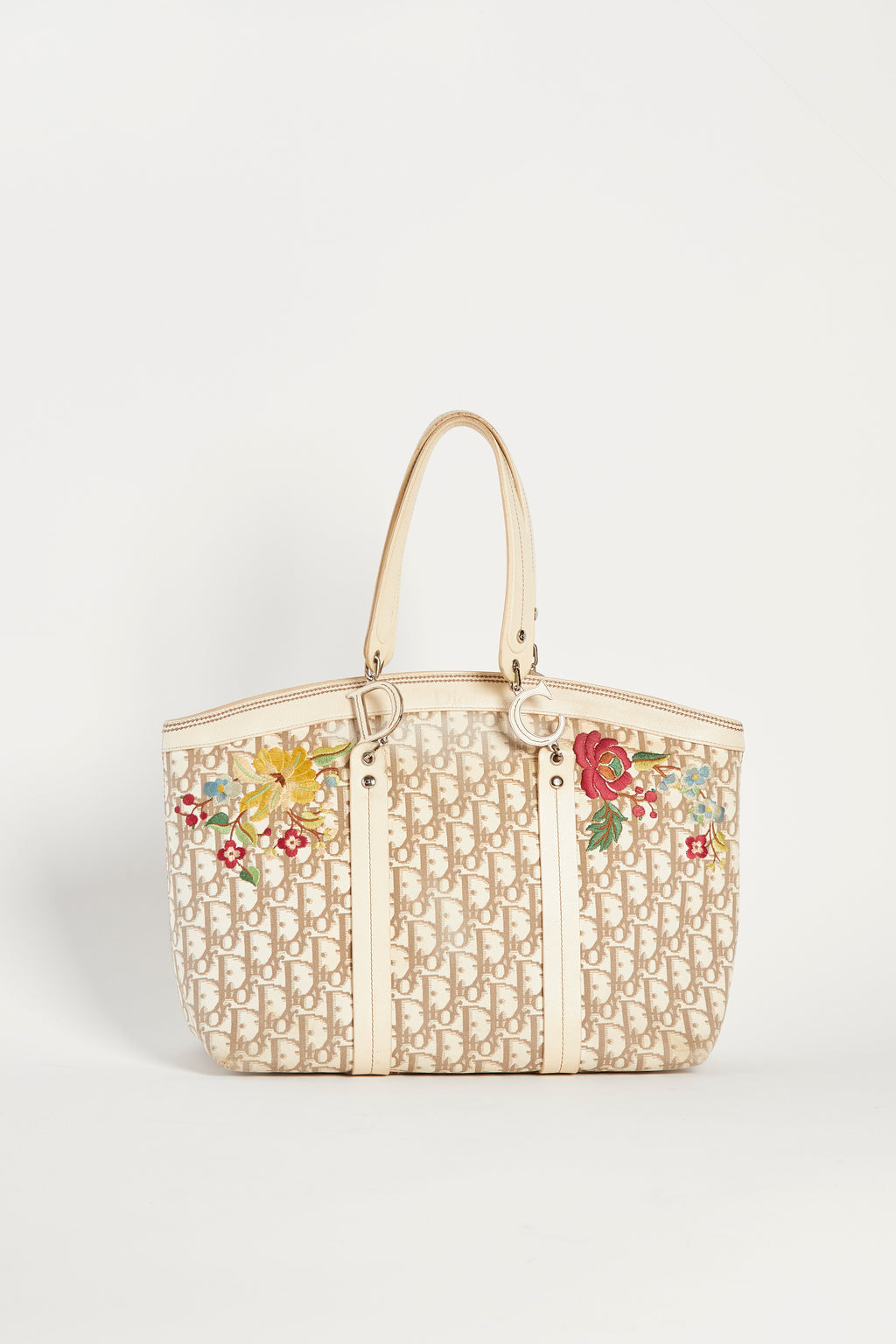 Vintage Christian Dior Floral Diorissimo Tote Bag