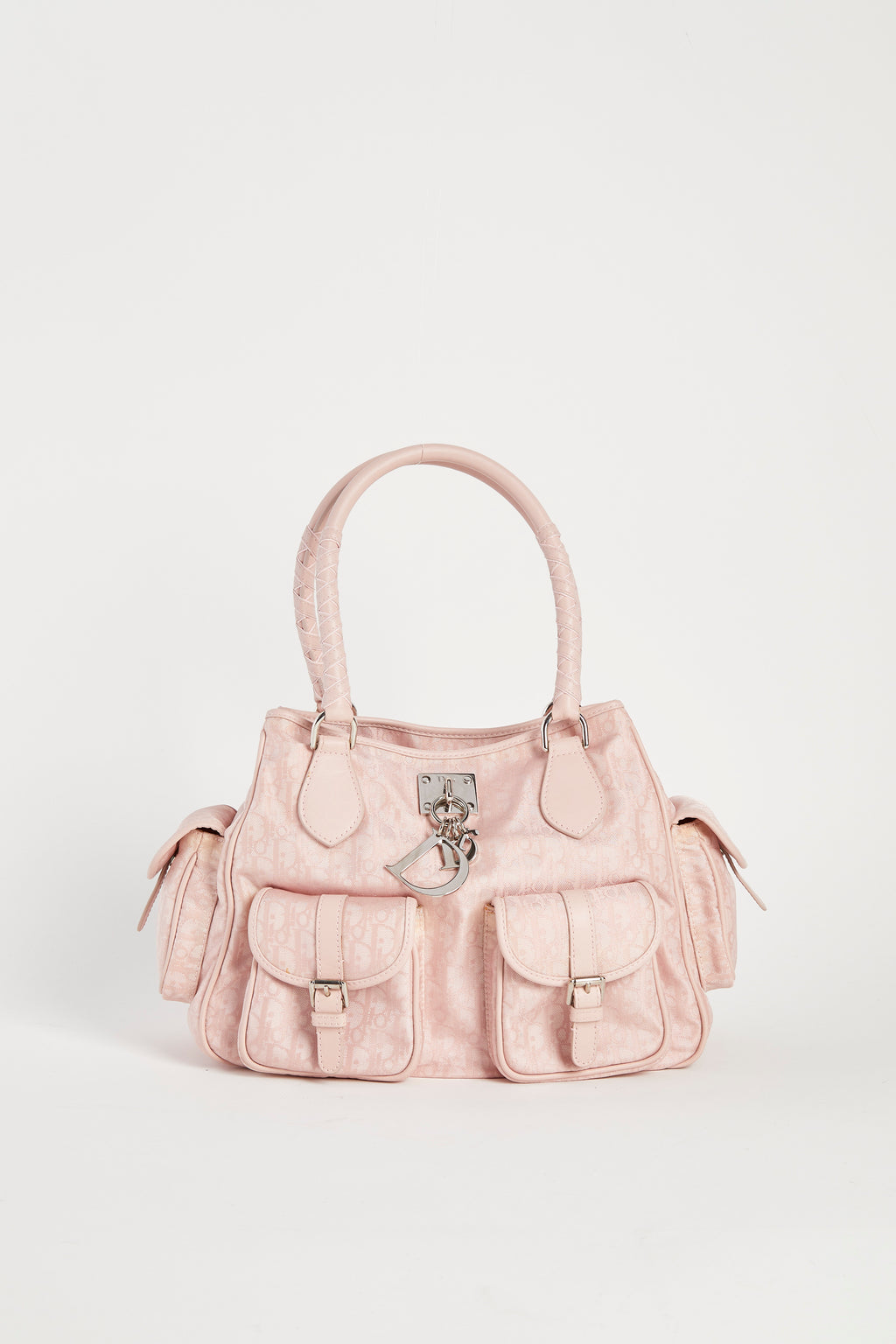 2000s Christian Dior Pink Cargo Shoulder bag