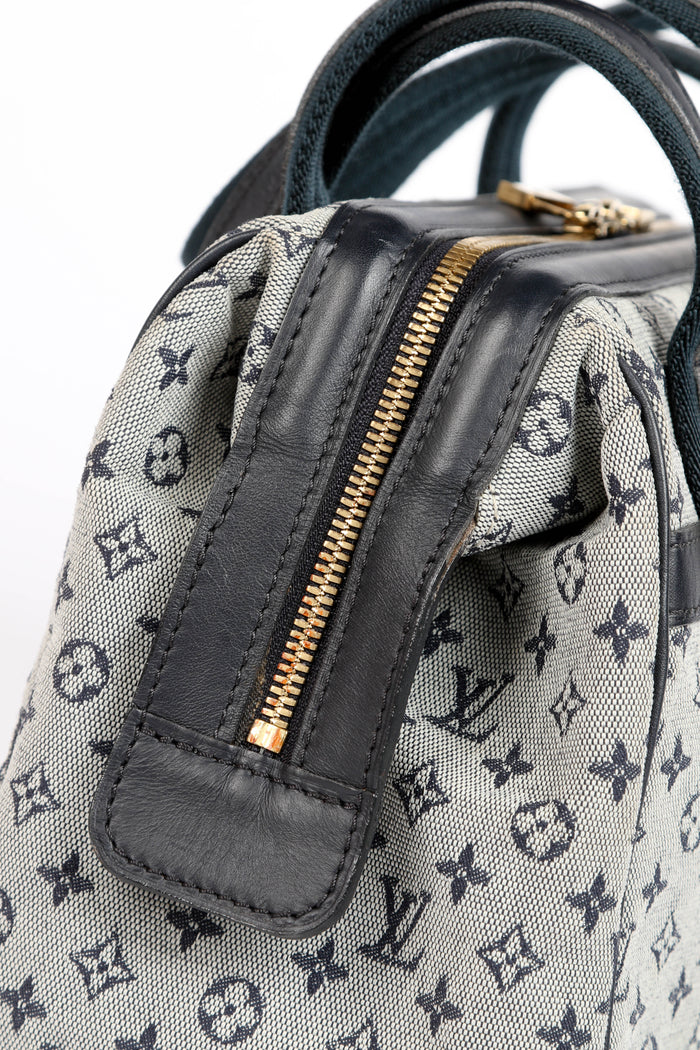 Vintage Louis Vuitton Navy Mini Monogram Josephine PM Tote Bag