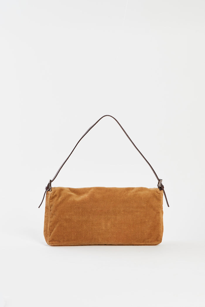 Vintage Fendi Corduroy Shoulder Bag