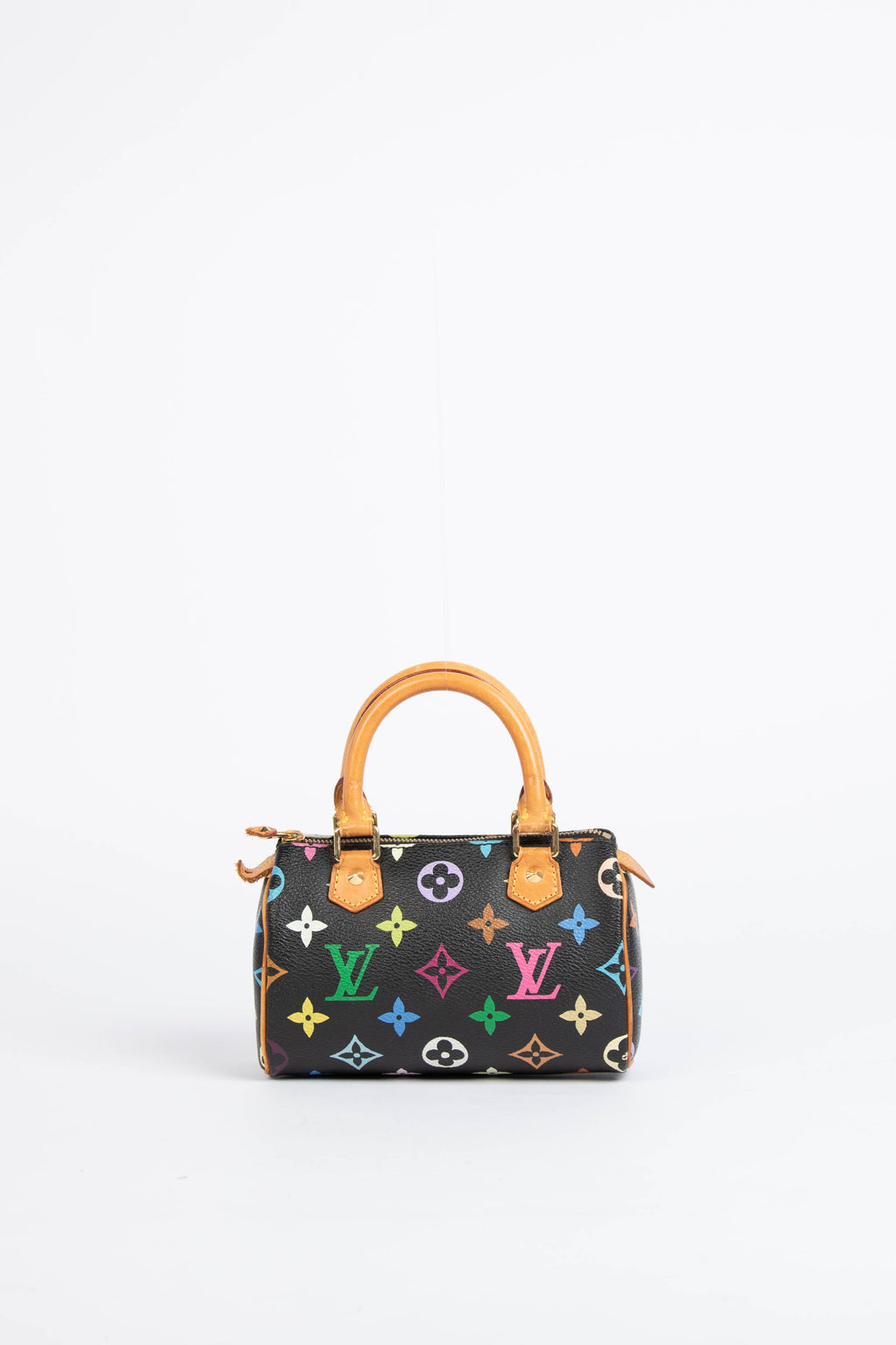 RARE Louis Vuitton x Takashi Murakami Black Multicolour Nano Speedy