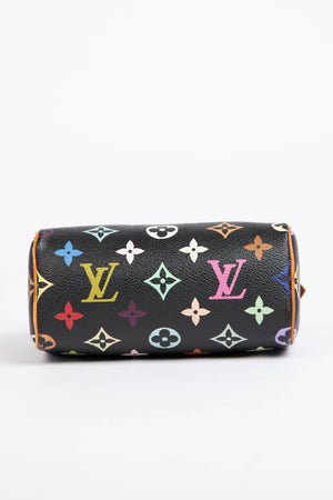 RARE Louis Vuitton x Takashi Murakami Black Multicolour Nano Speedy
