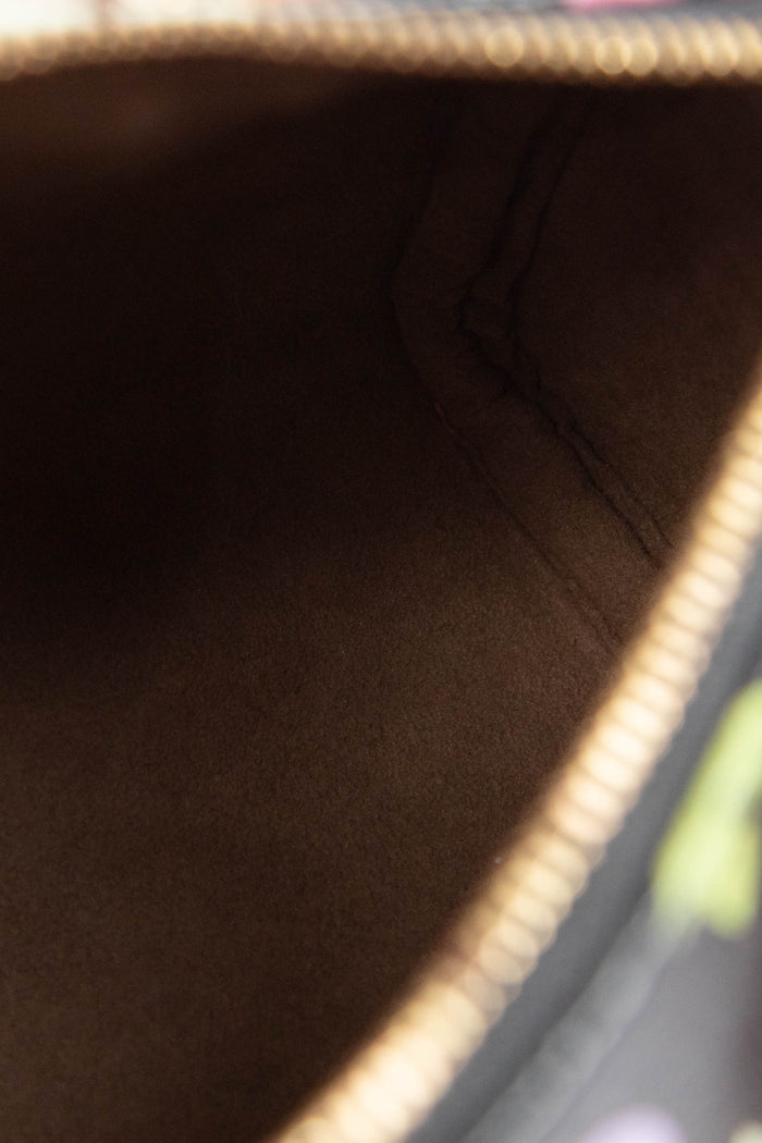 RARE Louis Vuitton x Takashi Murakami Black Multicolour Nano Speedy