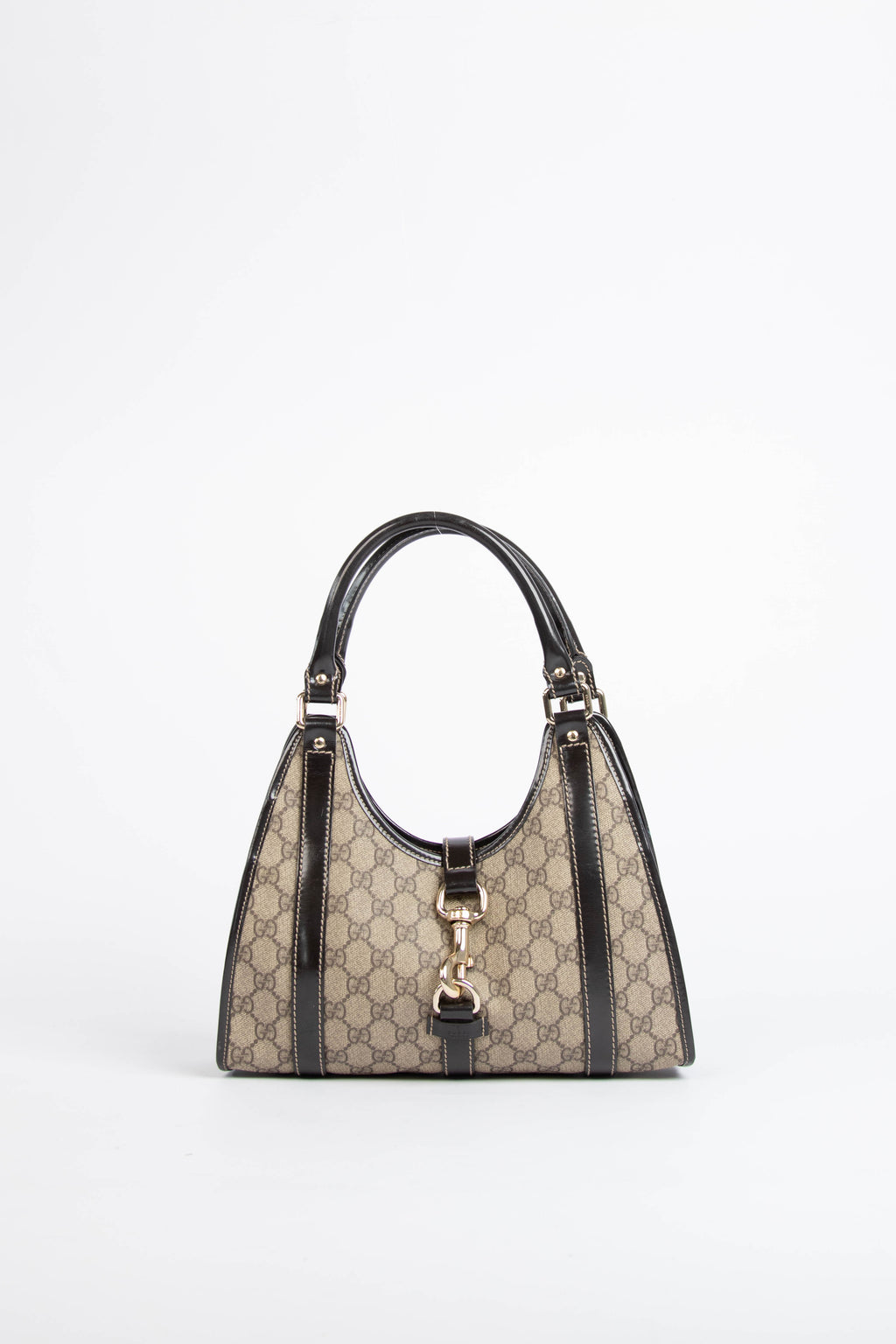 2000s Gucci Brown Monogram Small Jackie Bag