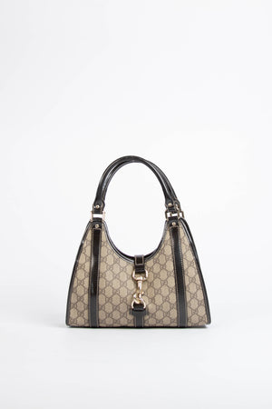 2000s Gucci Brown Monogram Small Jackie Bag
