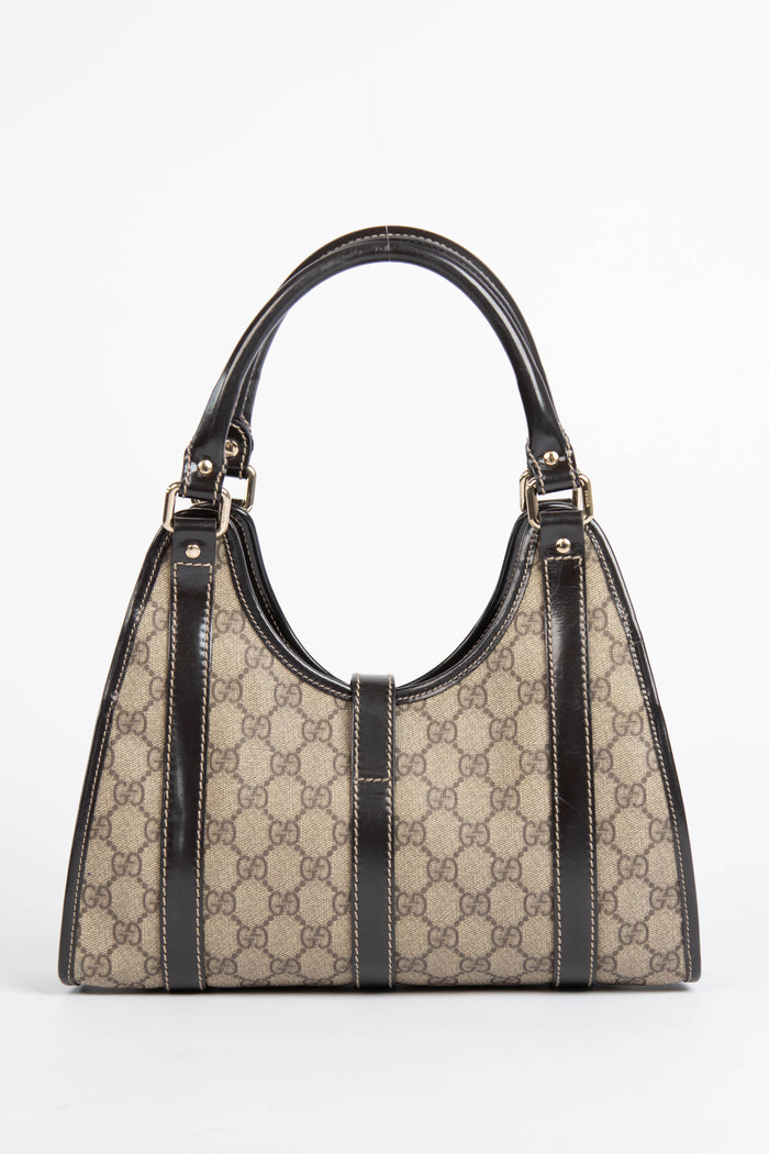 2000s Gucci Brown Monogram Small Jackie Bag