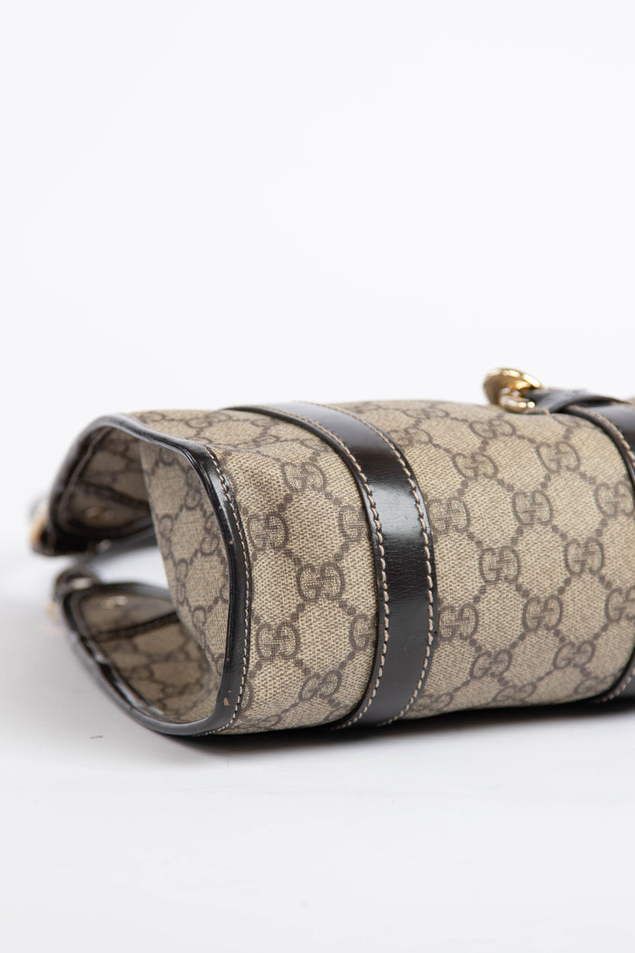 2000s Gucci Brown Monogram Small Jackie Bag