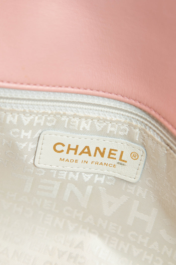 RARE 2000s Chanel Camellia Printed Medium Single Flap Bag