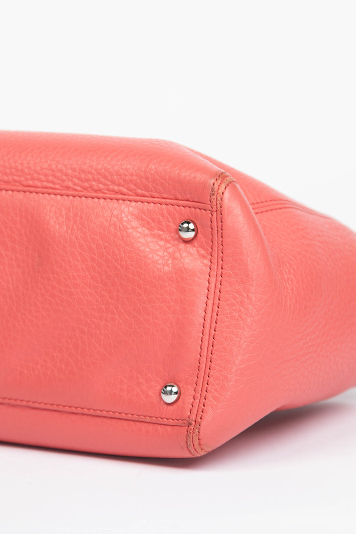 2010s Chanel Pink Caviar Leather Executive Shopper Tote Bag