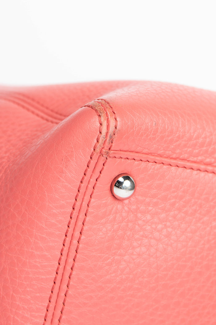 2010s Chanel Pink Caviar Leather Executive Shopper Tote Bag