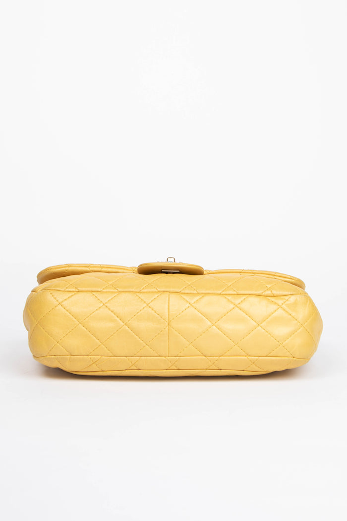 2000s Chanel Yellow Leather Precious Jewel Flap Bag