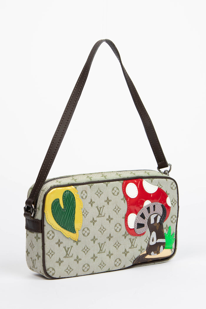 2000s Louis Vuitton Green Monogram Conte De Fees Pochette